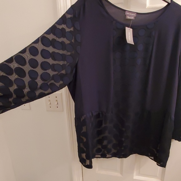 Navy Blue Blouse - Picture 2 of 3